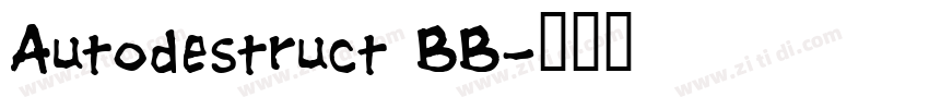 Autodestruct BB字体转换